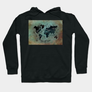 world map  #map #worldmap Hoodie